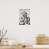 Portrait of Johannes Gutenberg Poster (Küche)