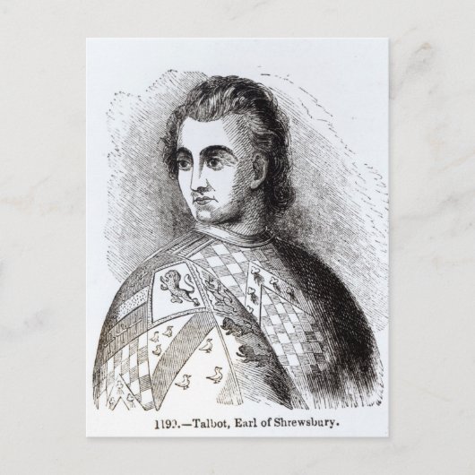 Portrait of John Talbot Postkarte (Vorderseite)