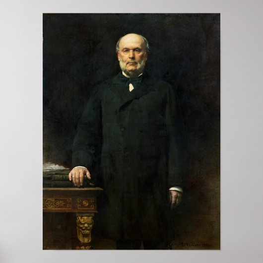 Portrait of Jules Grevy  1880 Poster (Vorne)