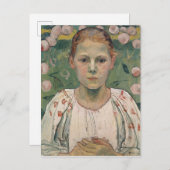Portrait of Kathe von Bach | In the Garden Postkarte (Vorne/Hinten)