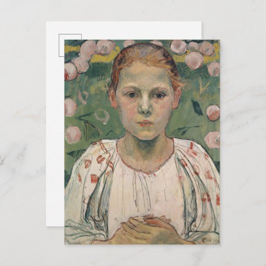 Portrait of Kathe von Bach | In the Garden Postkarte (Vorne/Hinten)