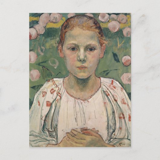 Portrait of Kathe von Bach | In the Garden Postkarte (Vorderseite)