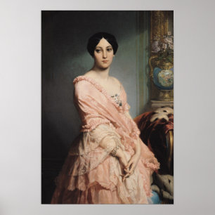 Portrait of Madame F, 1850-51 Poster