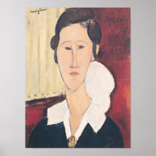 Portrait of Madame Hanka Zborowska, 1917 Poster