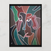 Portrait of Man Painting von Alfred Fox Postkarte (Vorderseite)