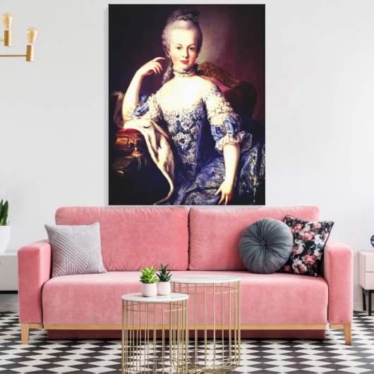Portrait of Marie Antoinette – Martin van Meytens Leinwanddruck (Insitu (Wohnzimmer))