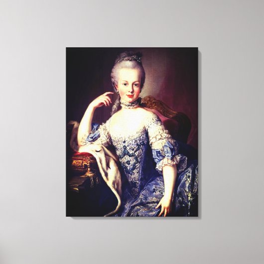 Portrait of Marie Antoinette – Martin van Meytens Leinwanddruck (Vorderseite)