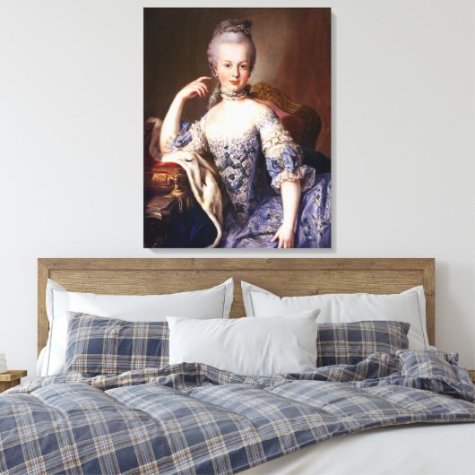 Portrait of Marie Antoinette – Martin van Meytens Leinwanddruck (Insitu (Schlafzimmer))