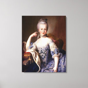 Portrait of Marie Antoinette – Martin van Meytens Leinwanddruck