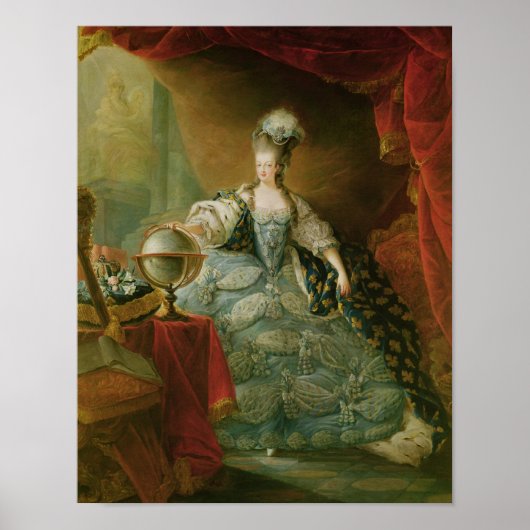 Portrait of Marie Antoinette  Queen of France Poster (Vorne)