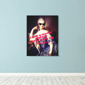 Portrait of Marie Antoinette with Sunglasses queen Leinwanddruck (Insitu (Holzboden))