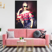 Portrait of Marie Antoinette with Sunglasses queen Leinwanddruck (Insitu (Wohnzimmer))