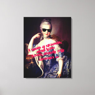 Portrait of Marie Antoinette with Sunglasses queen Leinwanddruck
