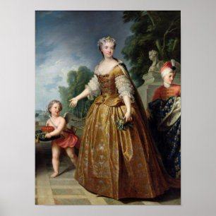 Portrait of Marie Leczinska after 1725 Poster