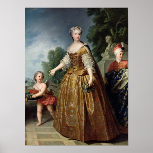 Portrait of Marie Leczinska  after 1725 Poster (Vorne)