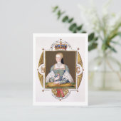 Portrait of Mary of Guise (1515-60) Queen of Scotl Postkarte (Stehend Vorderseite)