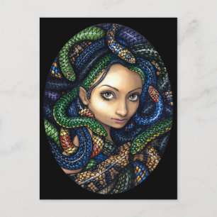 "Portrait of Medusa" Postkarte