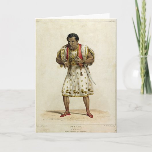 Portrait of Mr Edmund Kean as Othello Karte (Vorderseite)