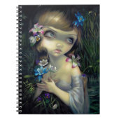 "Portrait of Ophelia"-Notebook Notizblock (Vorderseite)