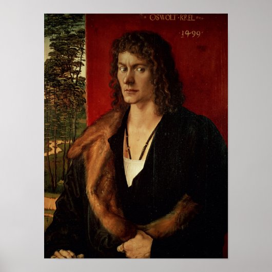 Portrait of Oswolt Krel, 1499 Poster (Vorne)