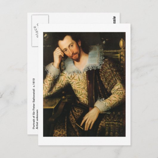 Portrait of Peter Saltonstall Kunstvoll wandern im Postkarte (Vorne/Hinten)