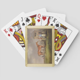 Portrait of 'Quiz', the property of Lord Rous, aft Spielkarten