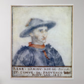 Portrait of Rene I  Duke of Anjou Poster (Vorne)