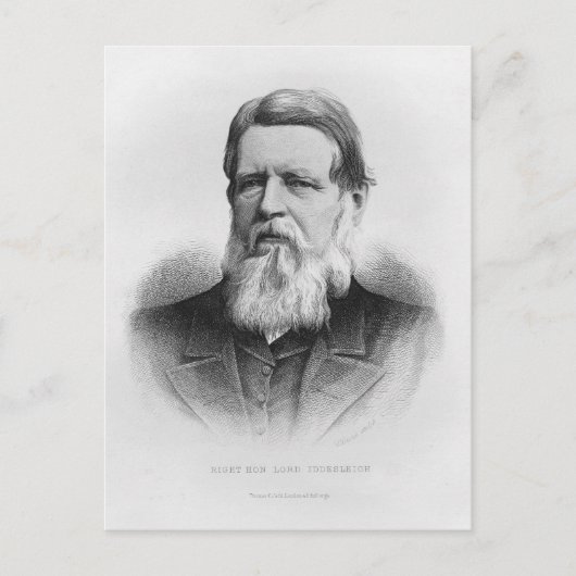 Portrait of Right Hon Lord Iddesleigh Postkarte (Vorderseite)
