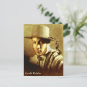 Portrait of Rudolph Valentino Kunst, Dichtung und Postkarte (Stehend Vorderseite)