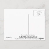 Portrait of Rudolph Valentino Kunst, Dichtung und Postkarte (Rückseite)