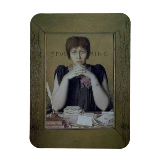 Portrait of Severine (Caroline Remy) (1855-1929) ( Magnet (Vertikal)