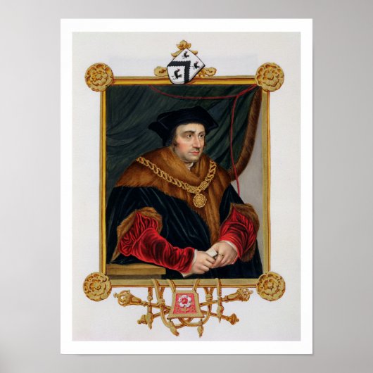 Portrait of Sir Thomas More (1478-1535) from 'Memo Poster (Vorne)