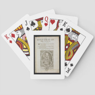 Portrait of Sir Walter Raleigh (1554-1618) title p Spielkarten