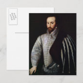 Portrait of Sir Walter Raleigh  1588 Postkarte (Vorne/Hinten)