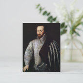 Portrait of Sir Walter Raleigh  1588 Postkarte (Stehend Vorderseite)
