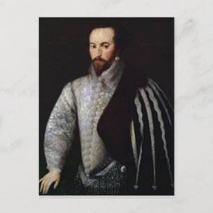 Portrait of Sir Walter Raleigh  1588 Postkarte
