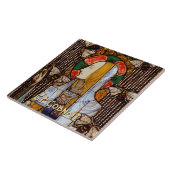 Portrait of St. Gobnait, Patron of Bees,  Fliese (Seite)