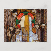 Portrait of St. Gobnait, Patron of Bees, Postkarte (Vorderseite)