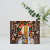 Portrait of St. Gobnait, Patron of Bees, Postkarte (Stehend Vorderseite)