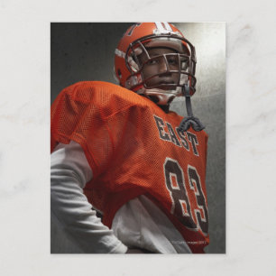 Portrait of Teenage (14-15) American Football Postkarte