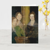 Portrait of the Bronte Sisters, c.1834 Karte (Gelbe Blume)