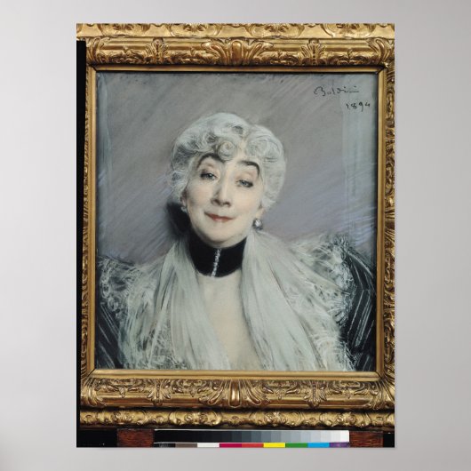 Portrait of the Countess de Martel de Janville Poster (Vorne)