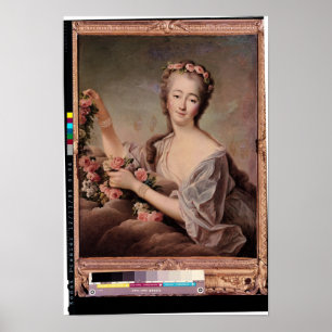 Portrait of the Countess du Barry  as Flora Poster