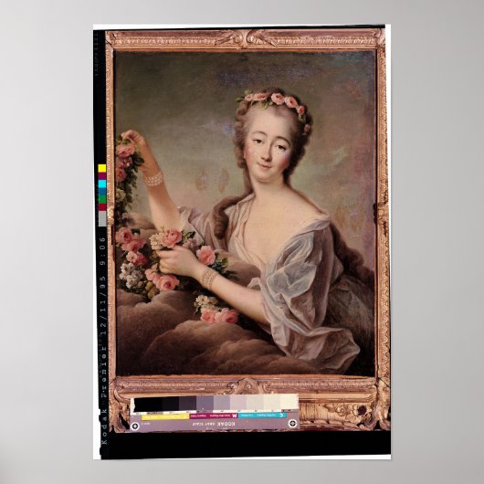 Portrait of the Countess du Barry  as Flora Poster (Vorne)