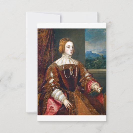 Portrait Of The Empress Isabella Of Portugal Save The Date (Vorderseite)