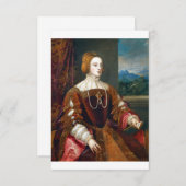 Portrait Of The Empress Isabella Of Portugal Save The Date (Vorne/Hinten)