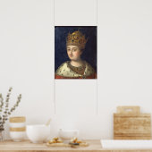 Portrait of the Regent Sophia, 1772 Poster (Küche)