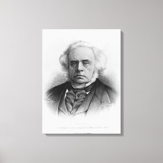 Portrait of The Right Honorable John Bright Leinwanddruck (Vorderseite)