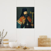 Portrait of Theofan Prokopovich Poster (Küche)