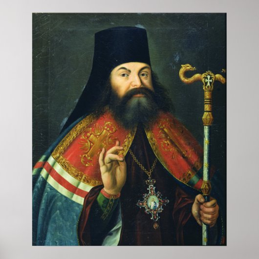 Portrait of Theofan Prokopovich Poster (Vorne)